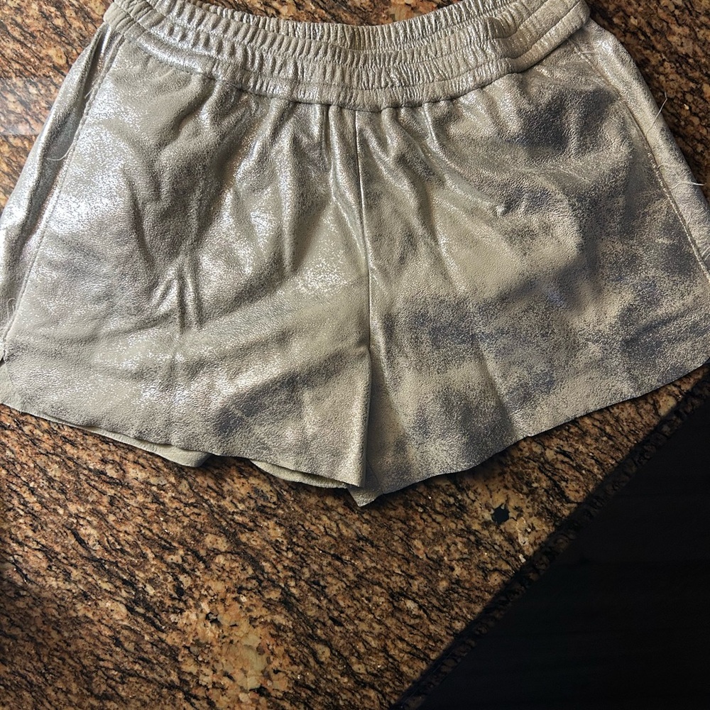 Metallic Gold Juniors XS Shorts